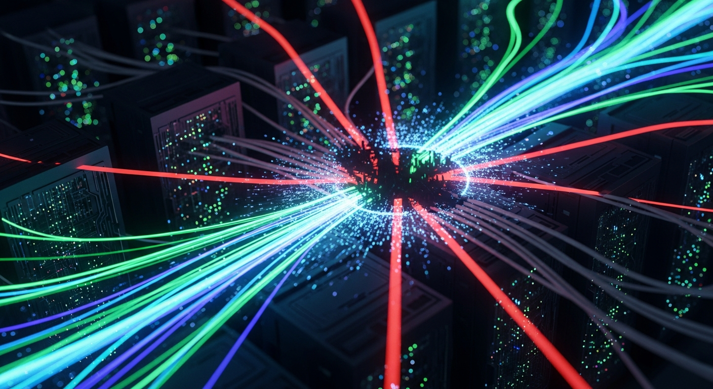 DNS hijacking - network traffic interception visualization